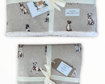 Handmade Shabby Dogs Dog Blanket