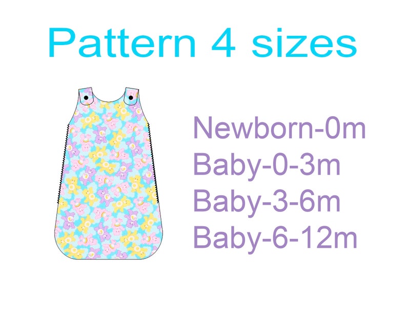 Baby sleep sack Sewing pattern pdf Newborn sleeping bag Etsy
