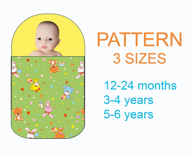 Baby Sleep Sack Sewing Pattern Pdf Kids Sleeping Bag Etsy