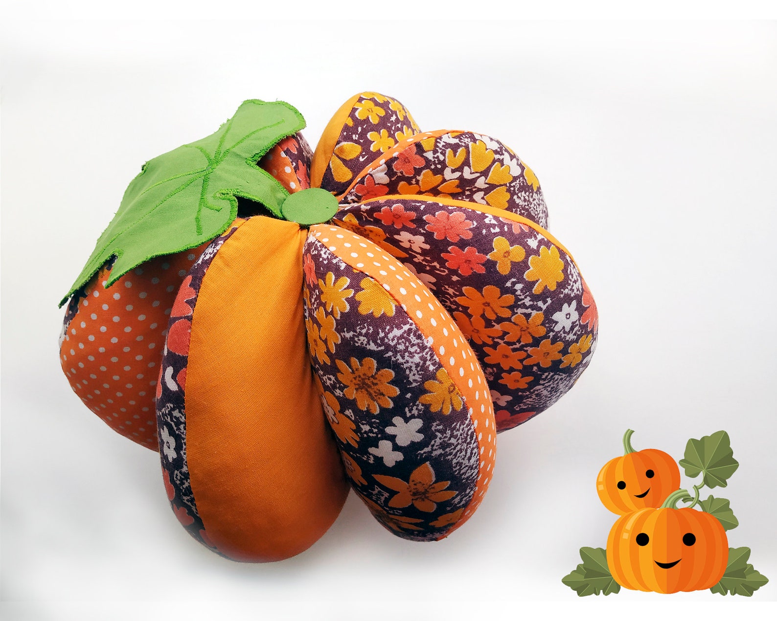 Pumpkin Patchwork Pattern pdf Halloween home decor Etsy