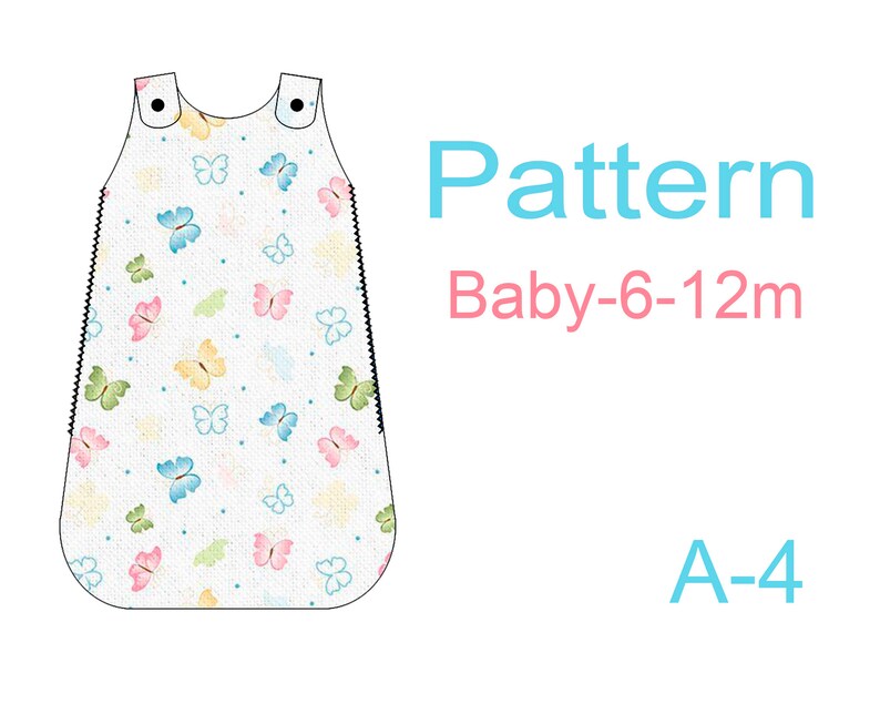 Toddler sleep sack Sewing pattern pdf Baby sleeping bag Etsy