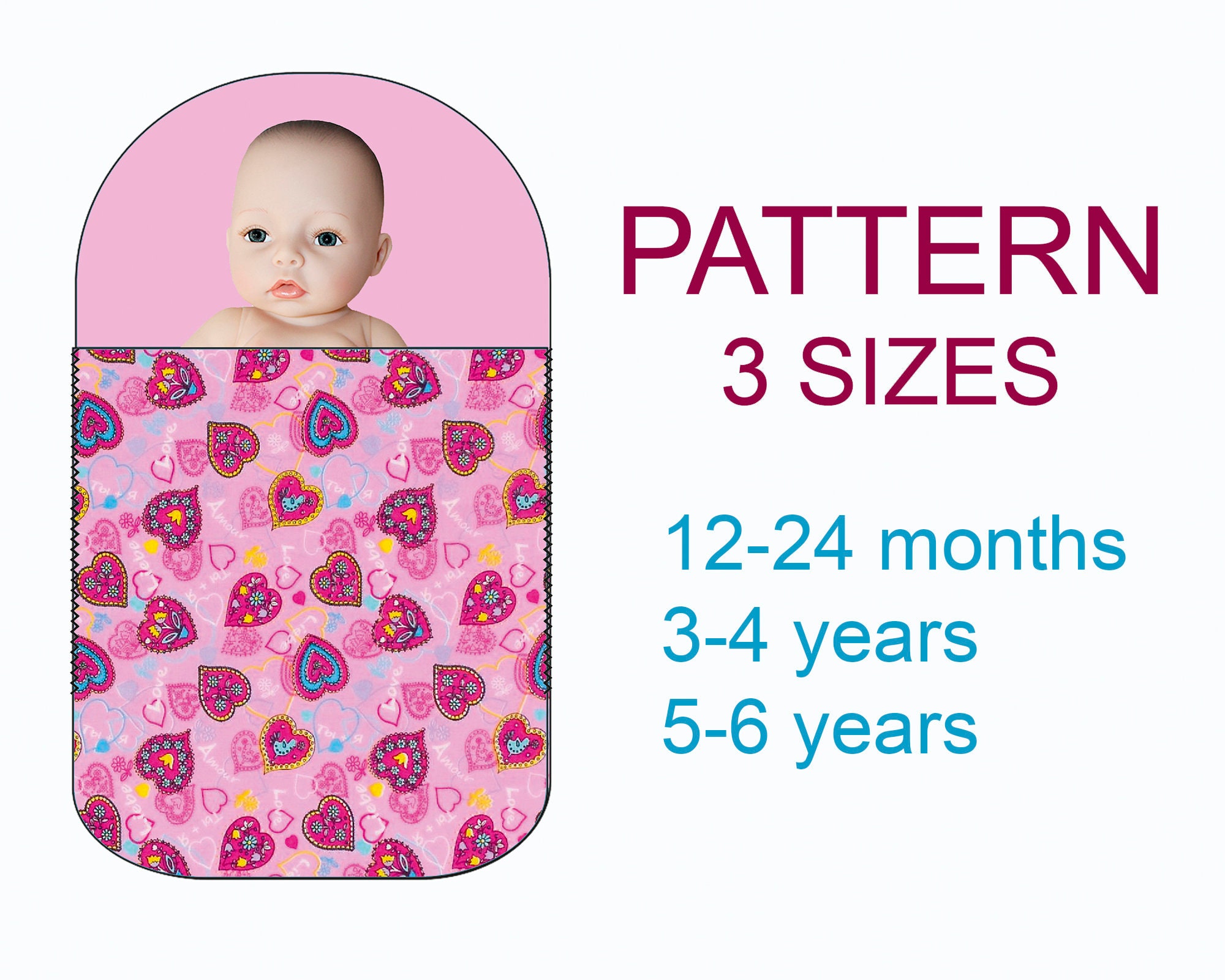 Baby Sleep Sack Sewing Pattern Pdf Kids Sleeping Bag Etsy