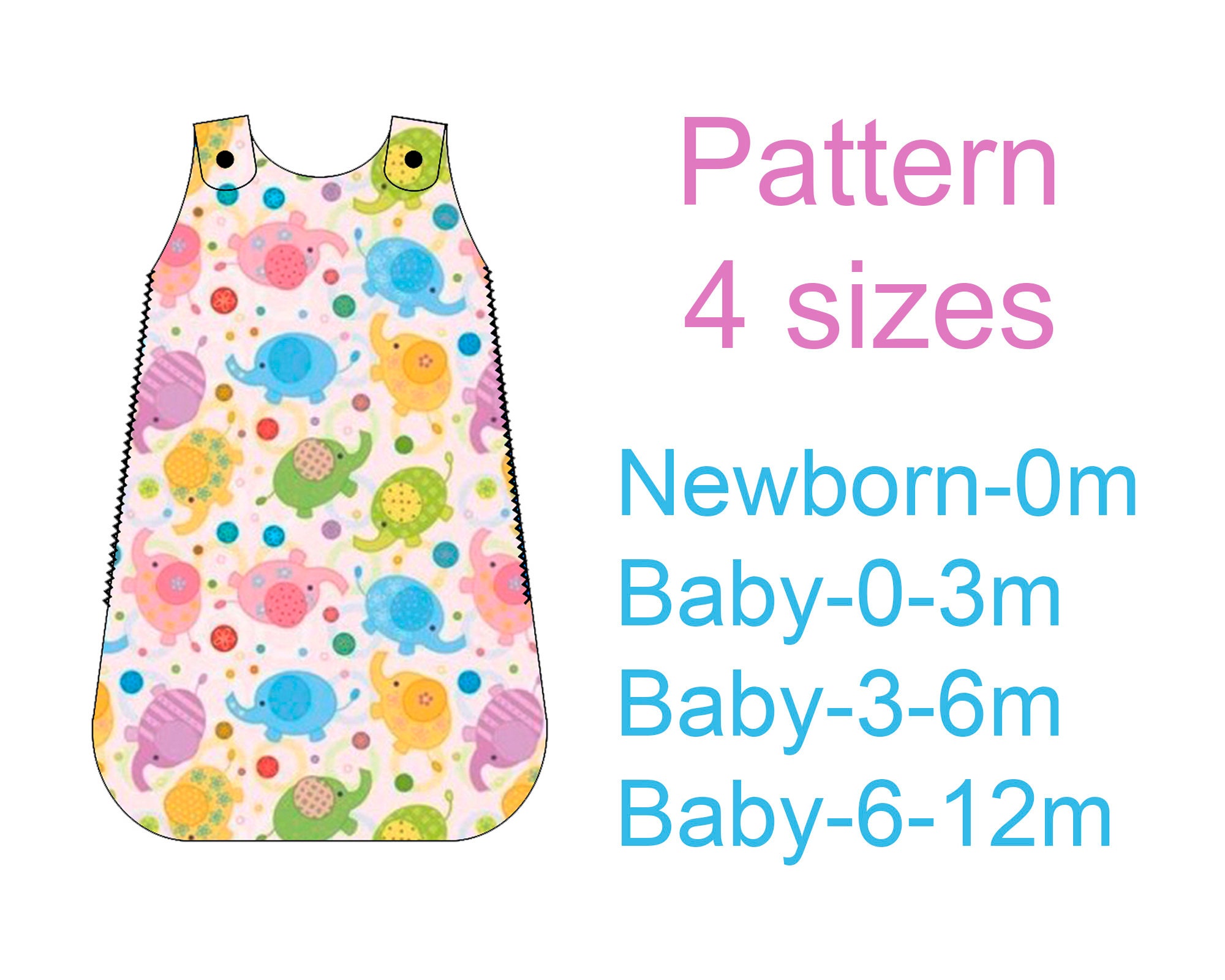 Baby sleep sack Sewing pattern pdf Newborn sleeping bag | Etsy