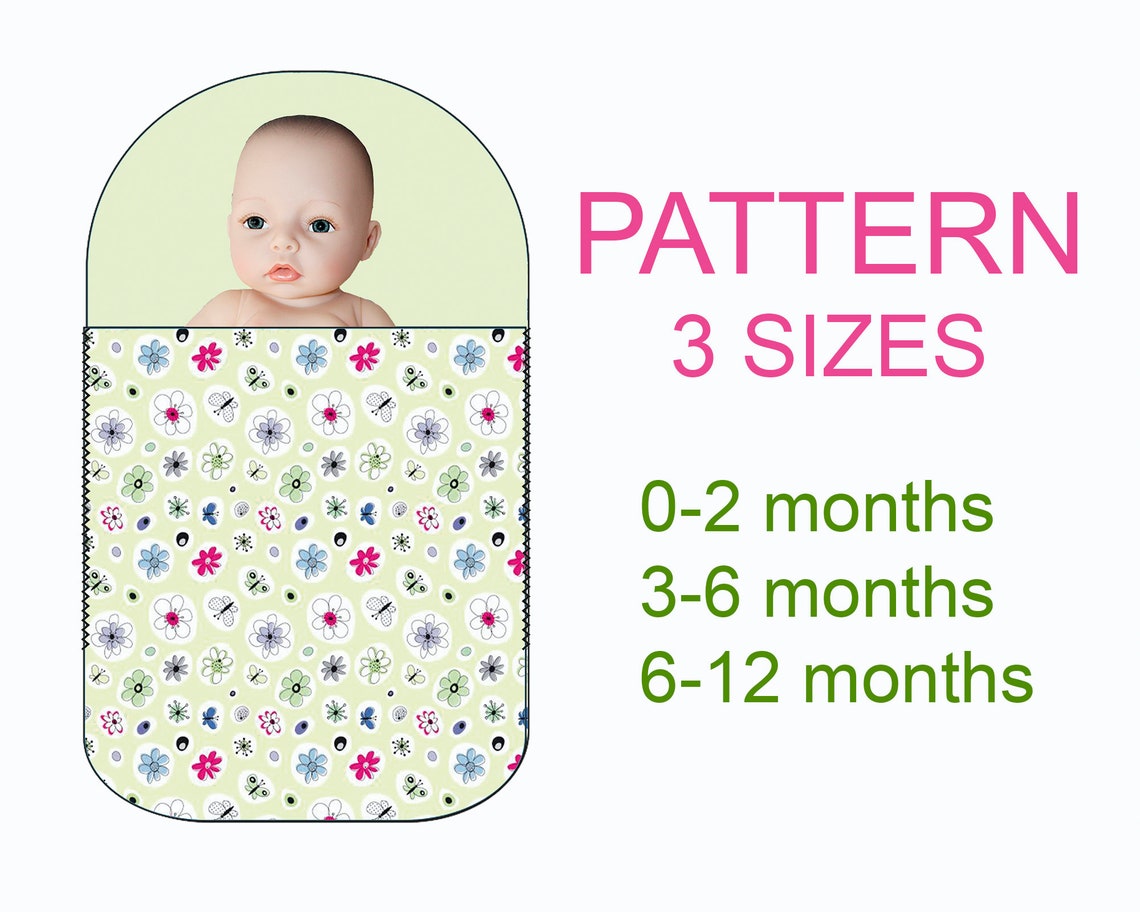 Baby sleep sack Sewing pattern pdf Newborn sleeping bag Etsy