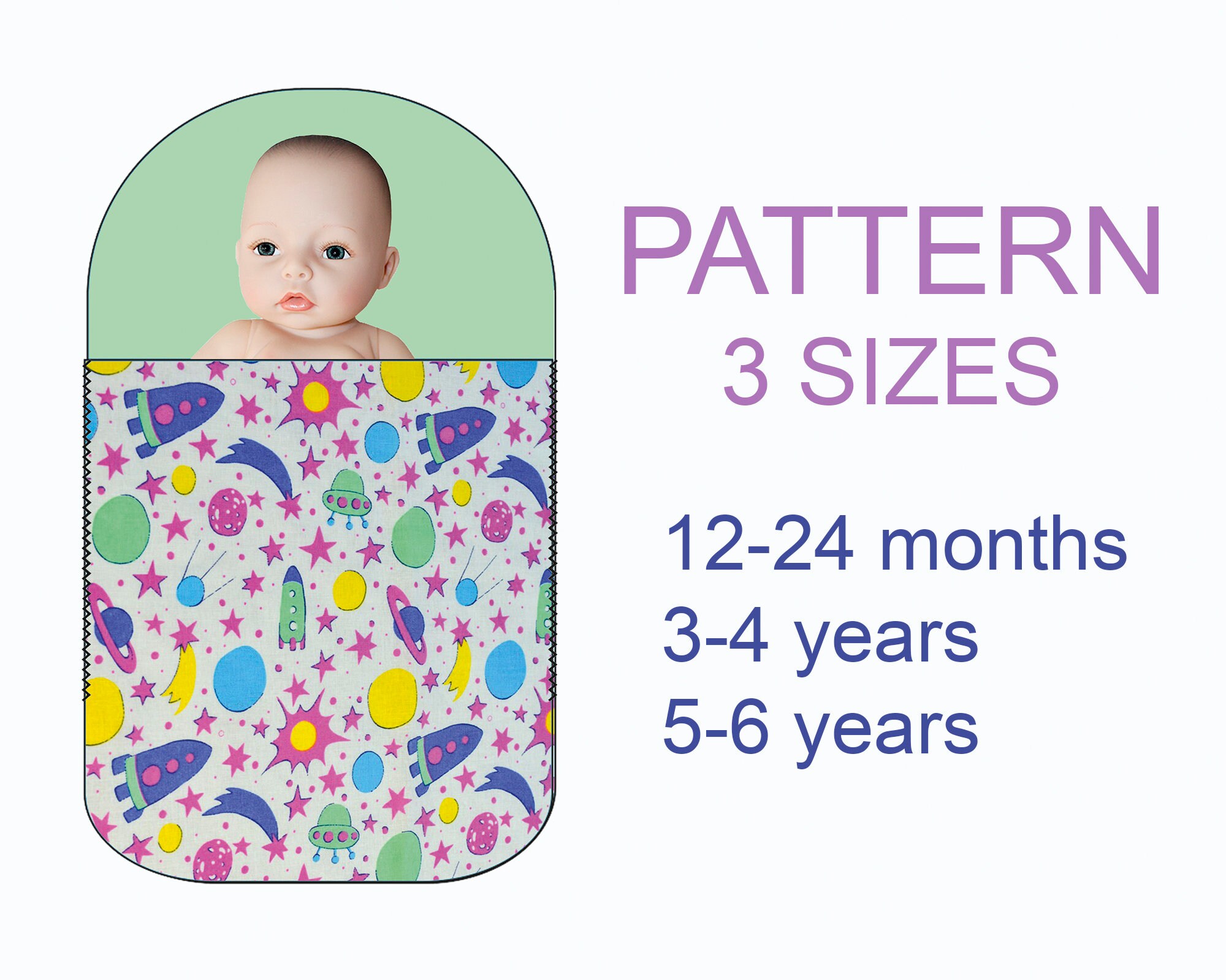 Baby Sleep Sack Sewing Pattern Pdf Kids Sleeping Bag Etsy