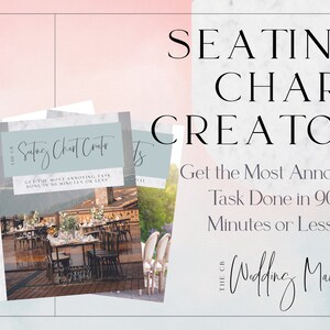 The Seating Chart Creator Printable Wedding Planner, Wedding Planning Book, Digital Wedding Planner, Wedding Planner Download, Wedding