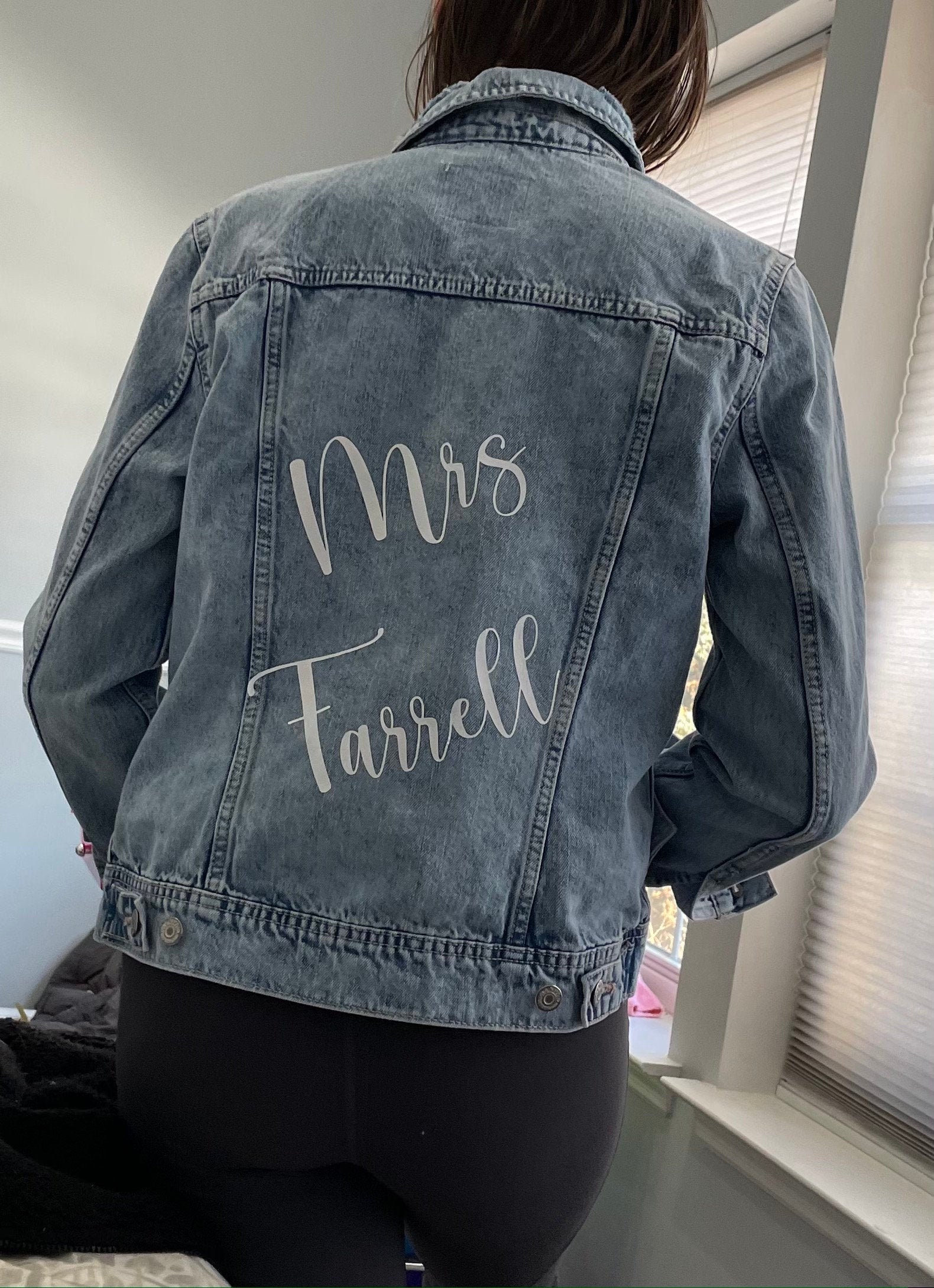black custom jean jacket