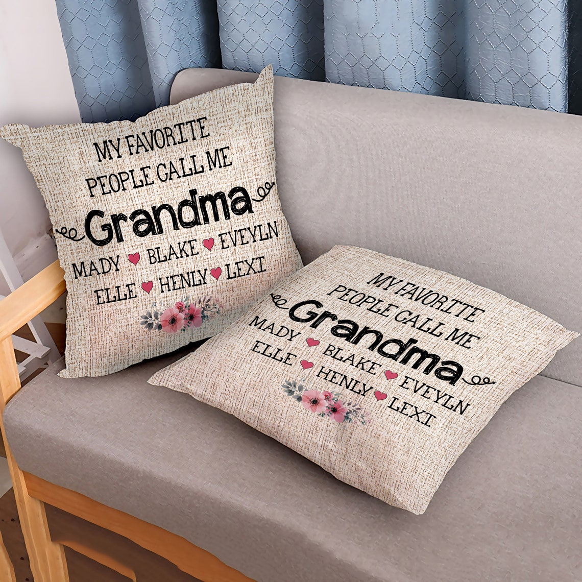 Personalized Grandma Pillows Grandma Pillow Covers Etsy