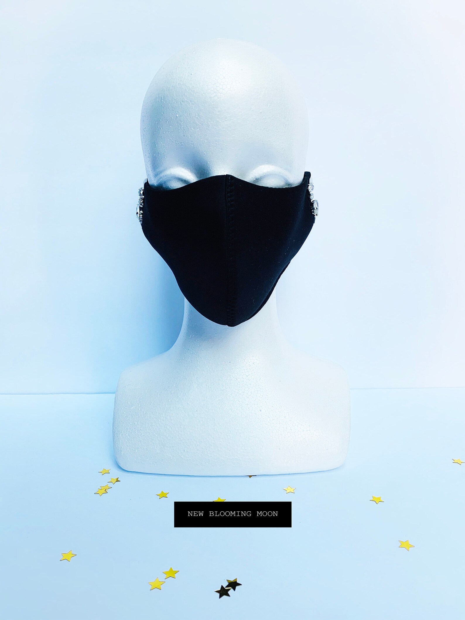 Designer Face Mask Elegant Face Mask With Rhinestones With Etsy