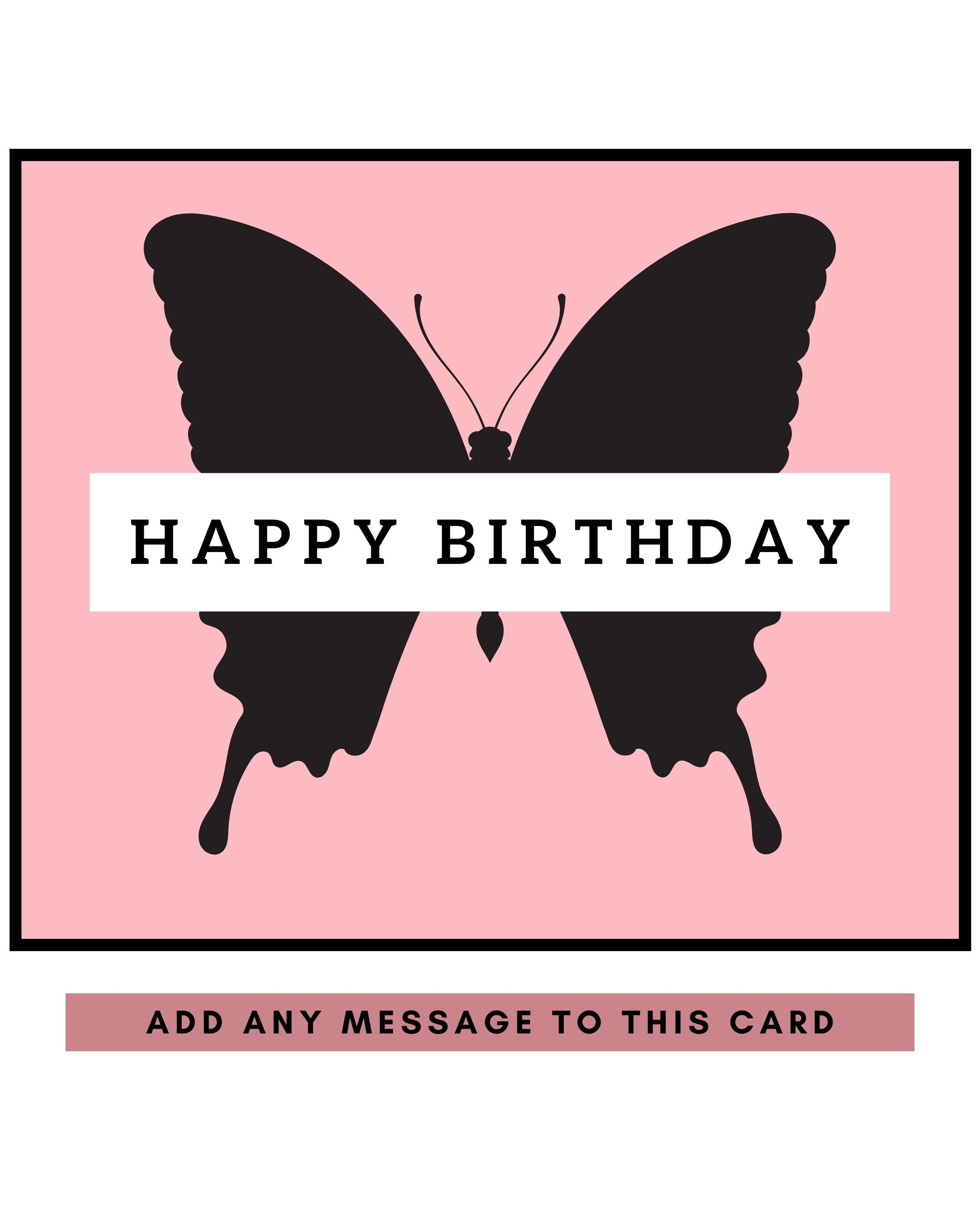 HAPPY BIRTHDAY BOX Butterfly Gift Happy Birthday Gift for Etsy UK