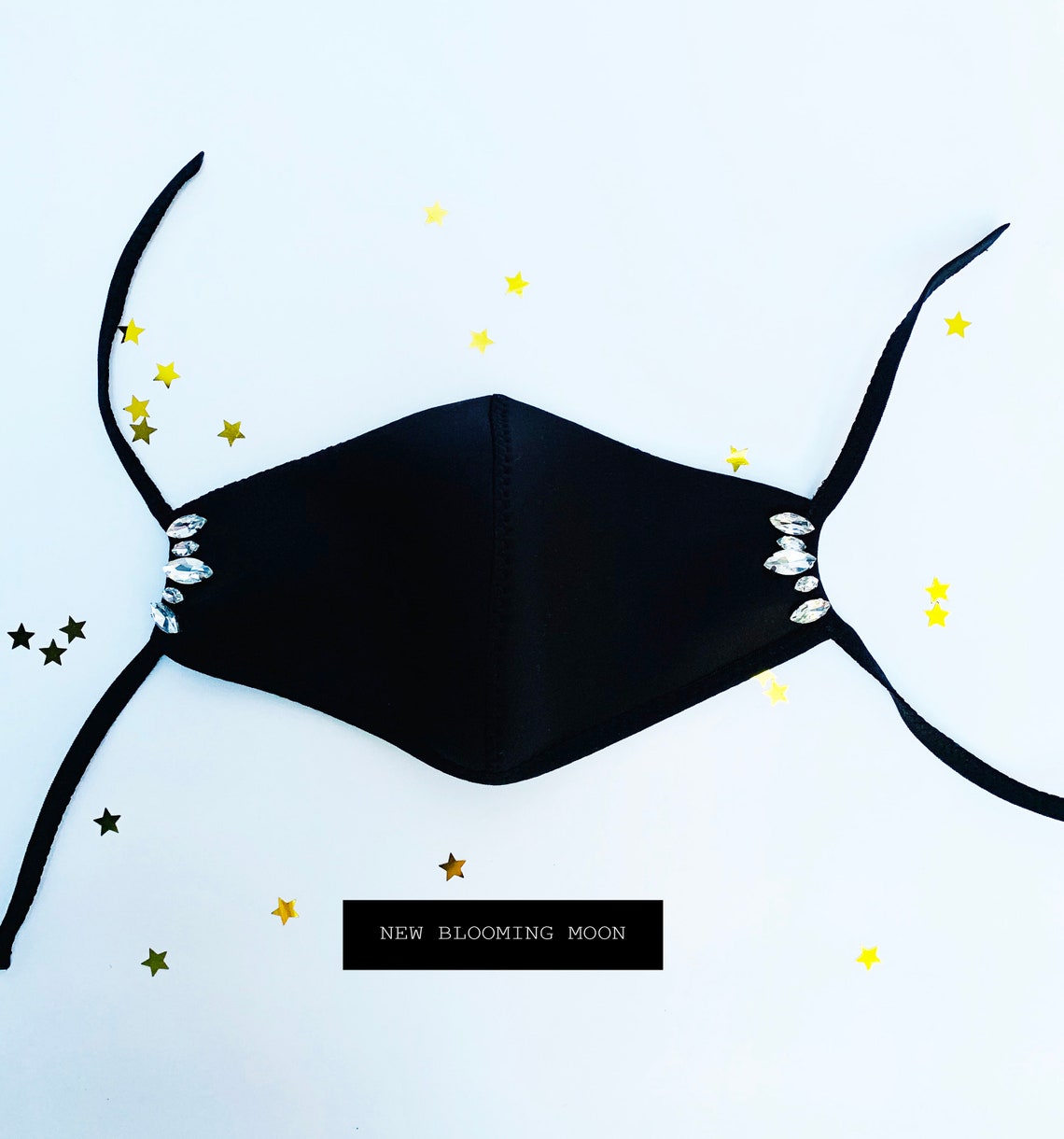 Designer Face Mask Elegant Face Mask With Rhinestones With Etsy