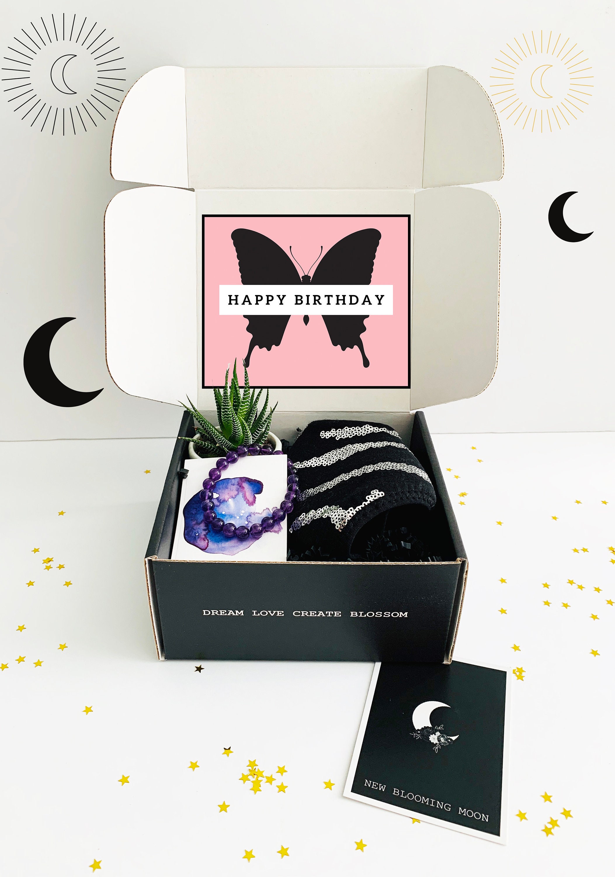 HAPPY BIRTHDAY BOX Butterfly Gift Happy Birthday Gift for Etsy UK