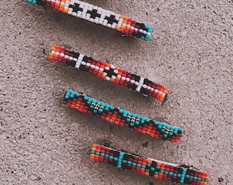 Native Beaded Hair barrettes