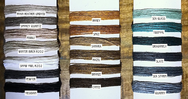 Gorgeous & Shimmery GOTS Organic Fair Trade Entwined Linen 7/4 image 3