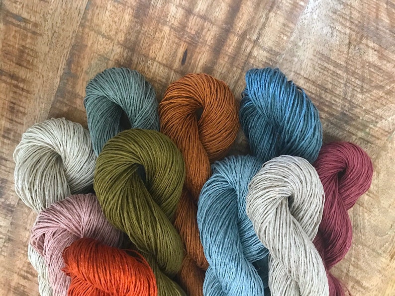 Gorgeous & Shimmery GOTS Organic Fair Trade Entwined Linen 7/4 image 5