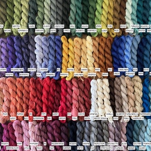 Ecology Strings Beautiful Fair Trade GOTS Organic Pima Cotton Embroidery Floss Thread (Over 100 Colors For Friendship Bracelets & More)