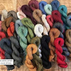 Rare, Gorgeous & Shimmery GOTS Organic Fair Trade Entwined Linen Fingering Yarn