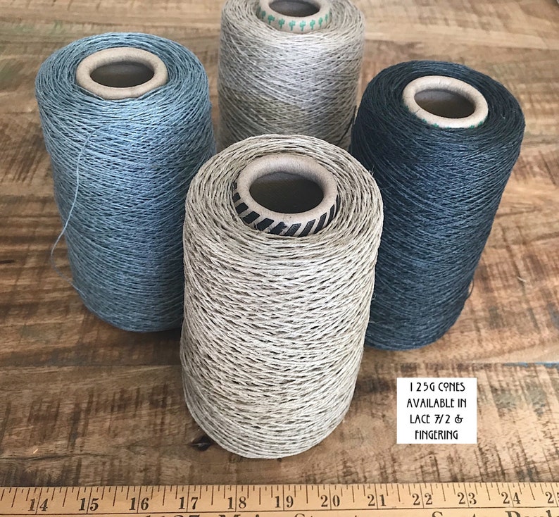 Gorgeous & Shimmery GOTS Organic Fair Trade Entwined Linen 7/4 image 2