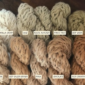 Ultra Soft & Lofty Pakucho Chunky Flamme Fair Trade Certified Organic Pima/Color Grown Cotton Yarn