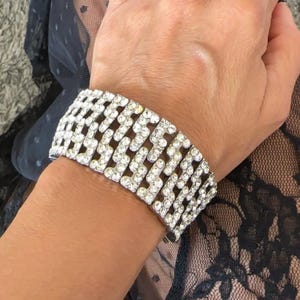Vintage Crystal Cuff Bracelet