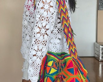 Wayuu Crochet Knit Hippie Boho Beach Bag