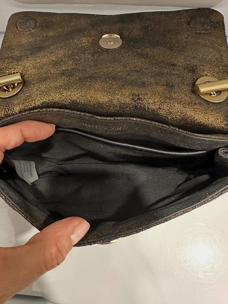 Rebecca Minkoff Edie Date Night Gold Quilted Crossbody image 14