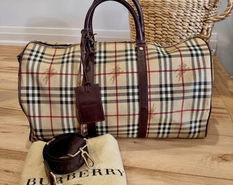 Bolsa de viaje Burberry Haymarket Check Y2K