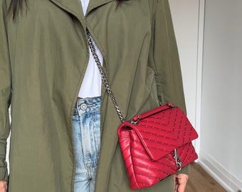 Rebecca Minkoff Edie - Bolso bandolera de piel acolchada, nuevo en su tipo