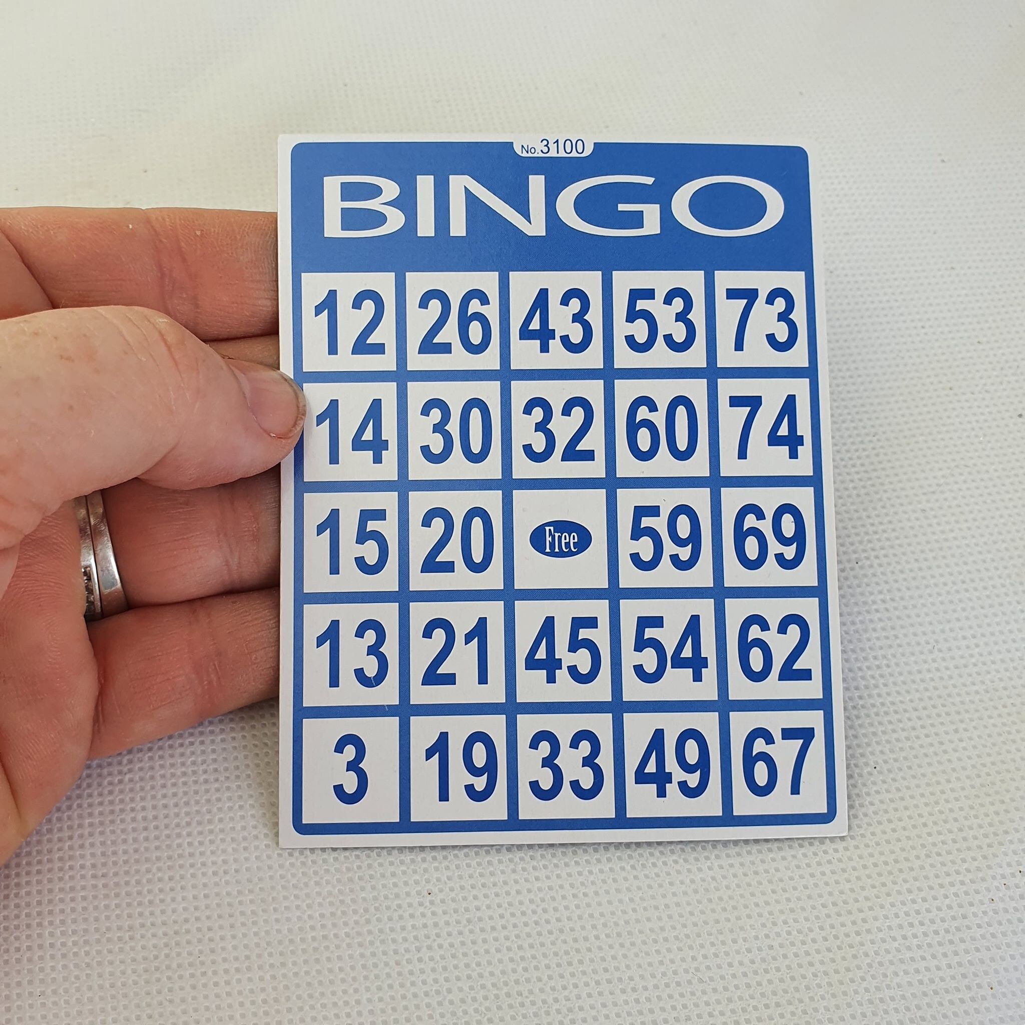 Vintage Blue Bingo Cards. 10 X 8cm Pack of 6. | Etsy Australia