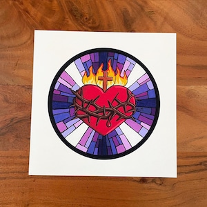 Sacred Heart of Jesus, 8x8in Print