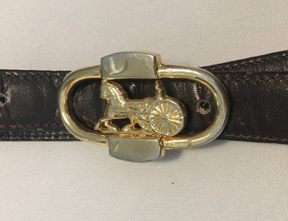 CELINE VINTAGE - cintura in pelle anni '70 -70's l