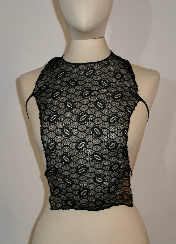 VINTAGE bavero in pizzo anni '20 - 20's lace colla