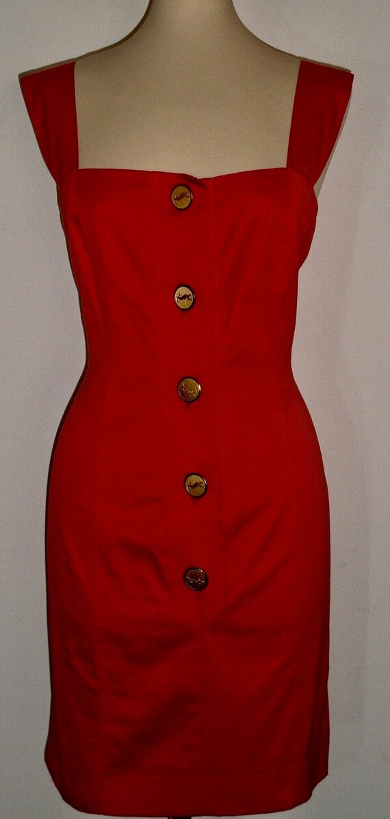 YVES SAINT LAURENT Vintage - abito gabardine coton