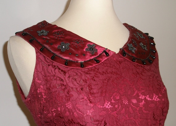 VINTAGE abito in pizzo anni '60 - 60's lace dress - image 1