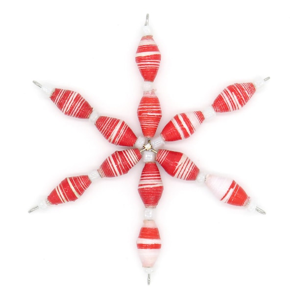 Candy Cane Striped Christmas Ornament - Meaningful Gift - Best Friend Ornament or White Elephant Gift