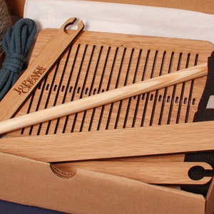 Weaving kit, Little loom, Weave your own scarf, Heddle kit, Back strap weaving.