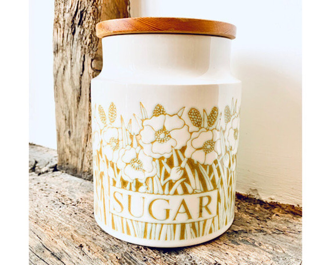 Vintage Sugar Canister / Ceramic Canisters / Vintage Etsy