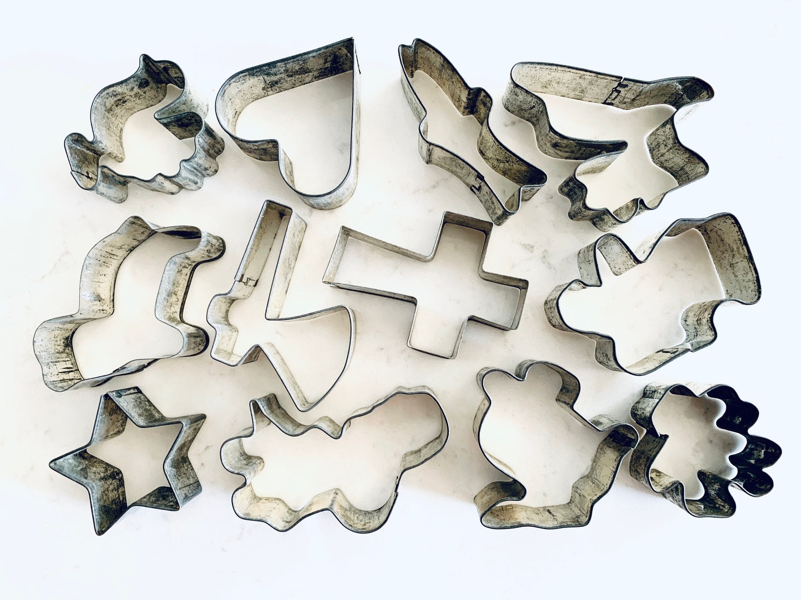 Vintage Cookie Cutters / Metal Cookie Cutters / Mini Cookie Etsy