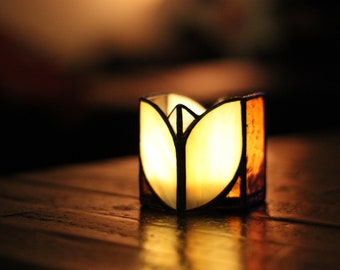 Stained glass Candle Holder, Stained glass tea light holder, Votive Candle Holder, Votive Holder