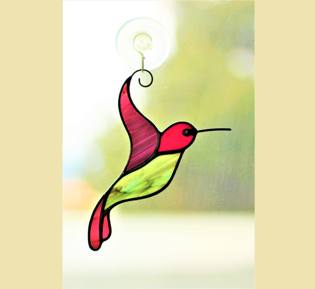 Xuoxeji Attrape-soleil Colibris Pour Fenêtres, Colibri En