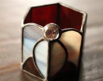 Stained glass Candle Holder, Stained glass tea light holder, Votive candle holder, Votive holder