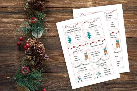Advent Calendar printable Christmas Activities Acts of