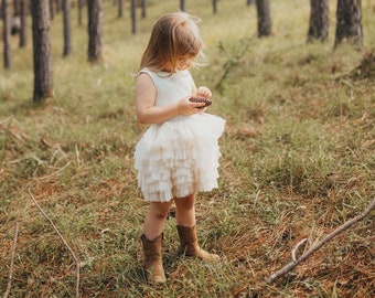 Shimmer Tutu, Flower Girl Dress, Girls Tutu, Girls Tulle Dress