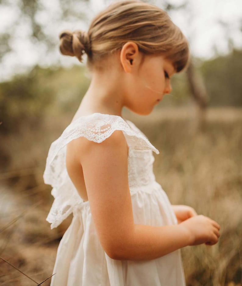 Layla Lace Flower Girl Dress image 3