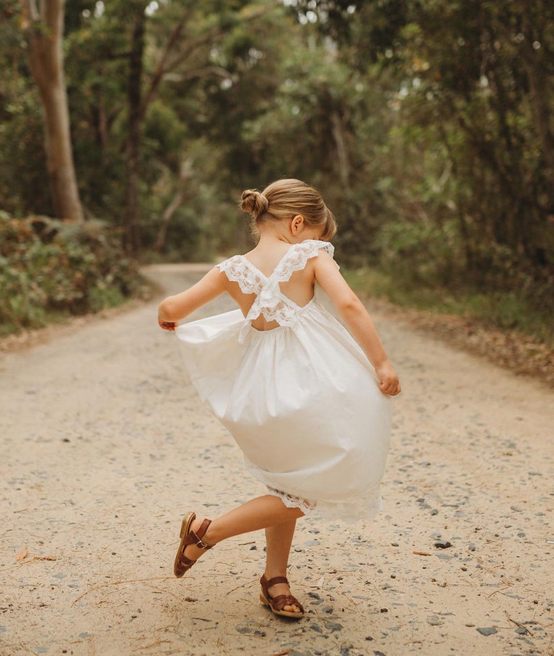 Layla Lace Flower Girl Dress image 7