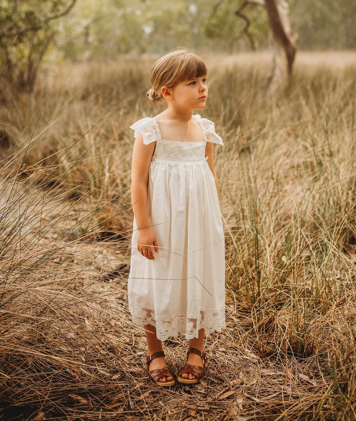 Layla - Lace Flower Girl Dress - Etsy