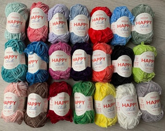 Sirdar Happy Chenille Balls - Blues & Greys