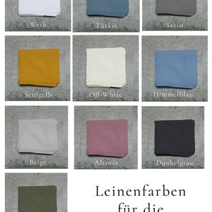 Personalisierte Serviette Monogramm bestickte Leinenservietten personalisiertes Geschenk zur Hochzeit Leinenserviette personalisiert Bild 8