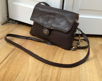 Brown crossbody bag