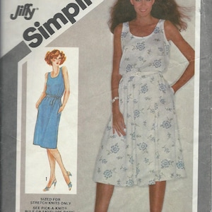 Simplicity 9896 Woman Pullover Tank Top Dress Size 12 Sewing Pattern